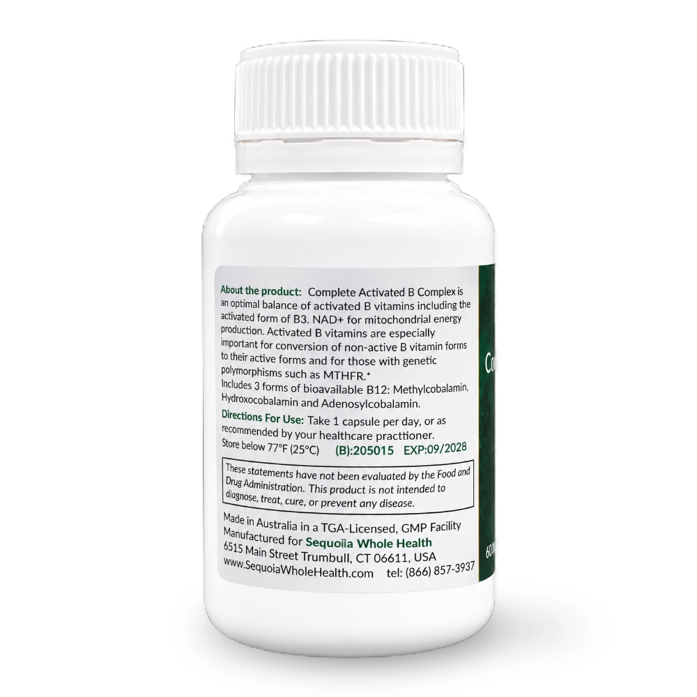 Complete Activated B Complex | 60 Capsules - Image 2